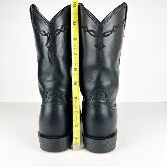 Ariat Heritage Roper Black Leather Cowboy Western Short Boot Women's Size 6 1/2 - Picture 4 of 13